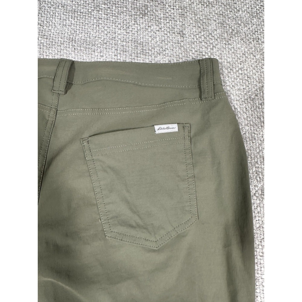 Eddie Bauer Travex Pants Womens 12 Petite 34x27.5 Green Hiking Outdoors Nylon - Picture 9 of 11